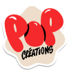 Logo POP Créations avec emblème